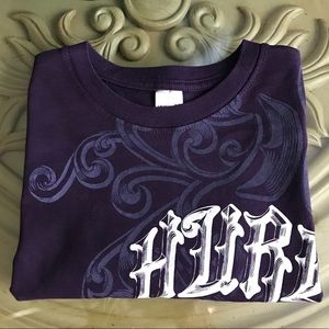 Boys youth M purple Hurley cotton graphic T-shirt